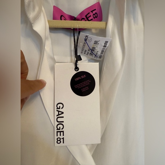 Nwd GAUGE81 Puno silk Dress in Ivory size s - Picture 5 of 11